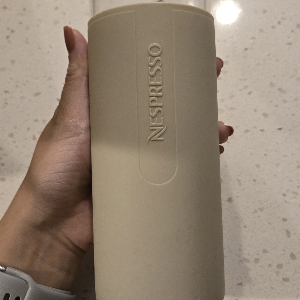 Nespresso glass water bottle